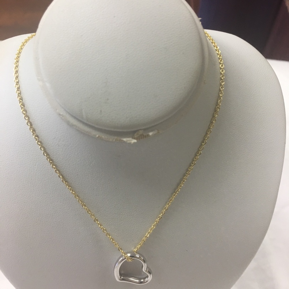 NEW 14K Heart pendant TT with 16” pendant